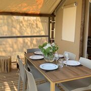 © Cabanes et cyclo tente - <em>Camping Iserand</em>