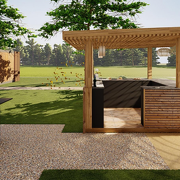 © paillote ecrin du roure - <em>Manoir le roure</em>