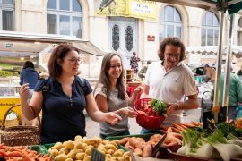 Grand marché du samedi à Vienne