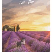 © affiche champ de lavande - <em>Côté Provence</em>