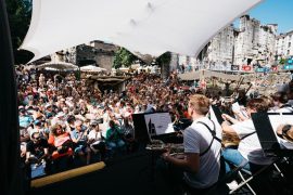 Concert du Big Band de l'unisson de Saint-Egrève sur la scène de Cybèle