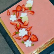 © Fraisier réalisable en cours de pâtisserie - <em>Sylvie Auger - Nutrigood</em>