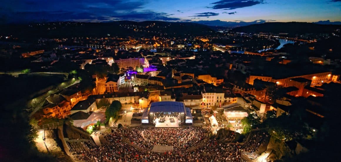 Theatre antique de Vienne pendant le festival Jazz a Vienne