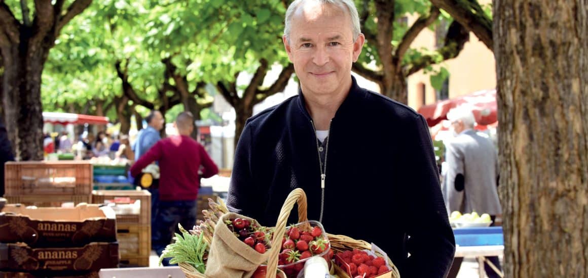 Le chef Philippe Girardon au marché de Vienne